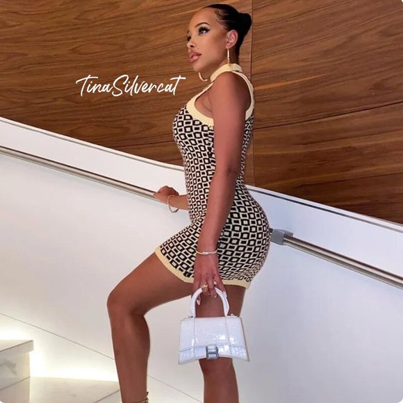 BLOGGER'S FAVE! Zara Jacquard Knit Mini Dress Sz S NWT - Picture 13 of 17